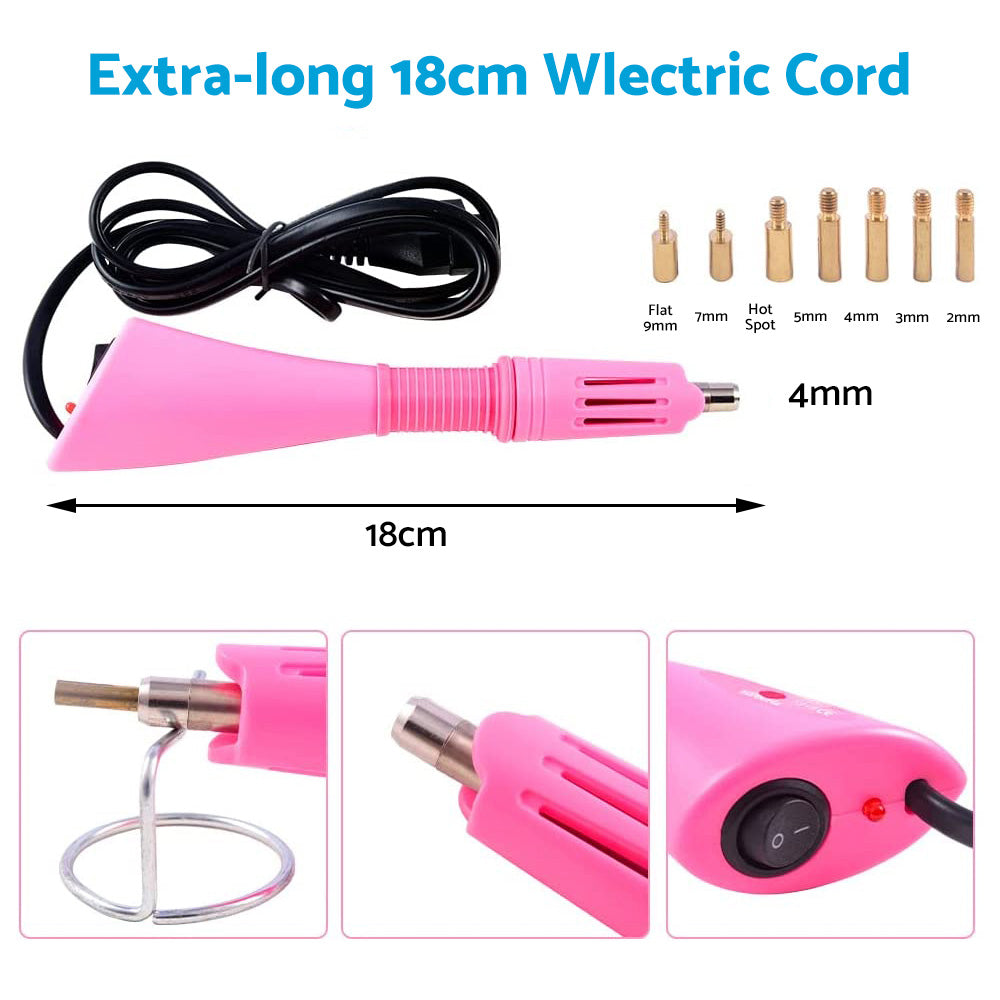 Applicator Wand Heat Gun for Hot fix Hotfix Rhinestone Crystal Tool AU plug.