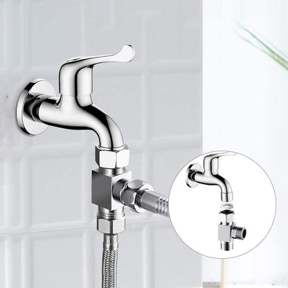 T Connector Toilet Bidet G1/2  3 Way Brass Chrome Diverter T Adapter AU.