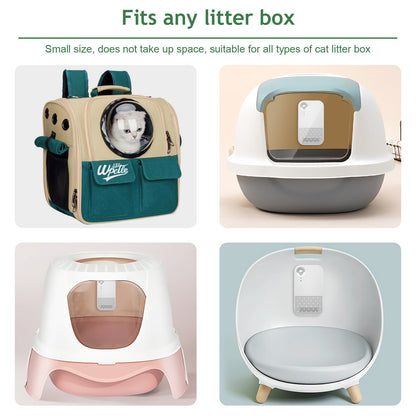 Pet Cat Litter Box Deodorizer Odor Eliminator Remover Dust-Free Bathroom.