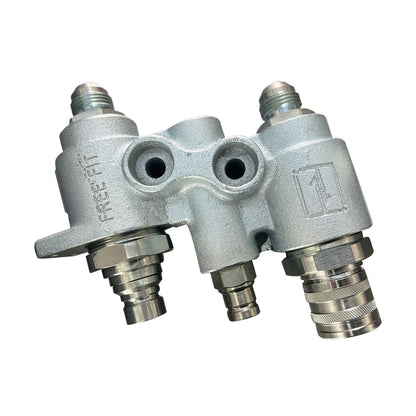 For Bobcat Hydraulic Block Quick Coupler Flat Face FFH Auxillary Valve 6678076.