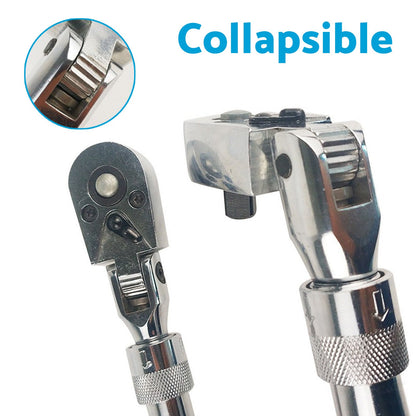 Ratchet Wrench Socket Set 3x 1/4", 3/8", 1/2" Drive Handle 72-Tooth Quick Release