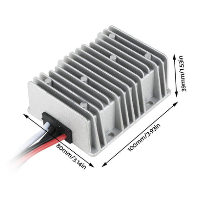 Waterproof DC 12V to DC 48V 8A Step-Up Booster Power Converter Regulator.