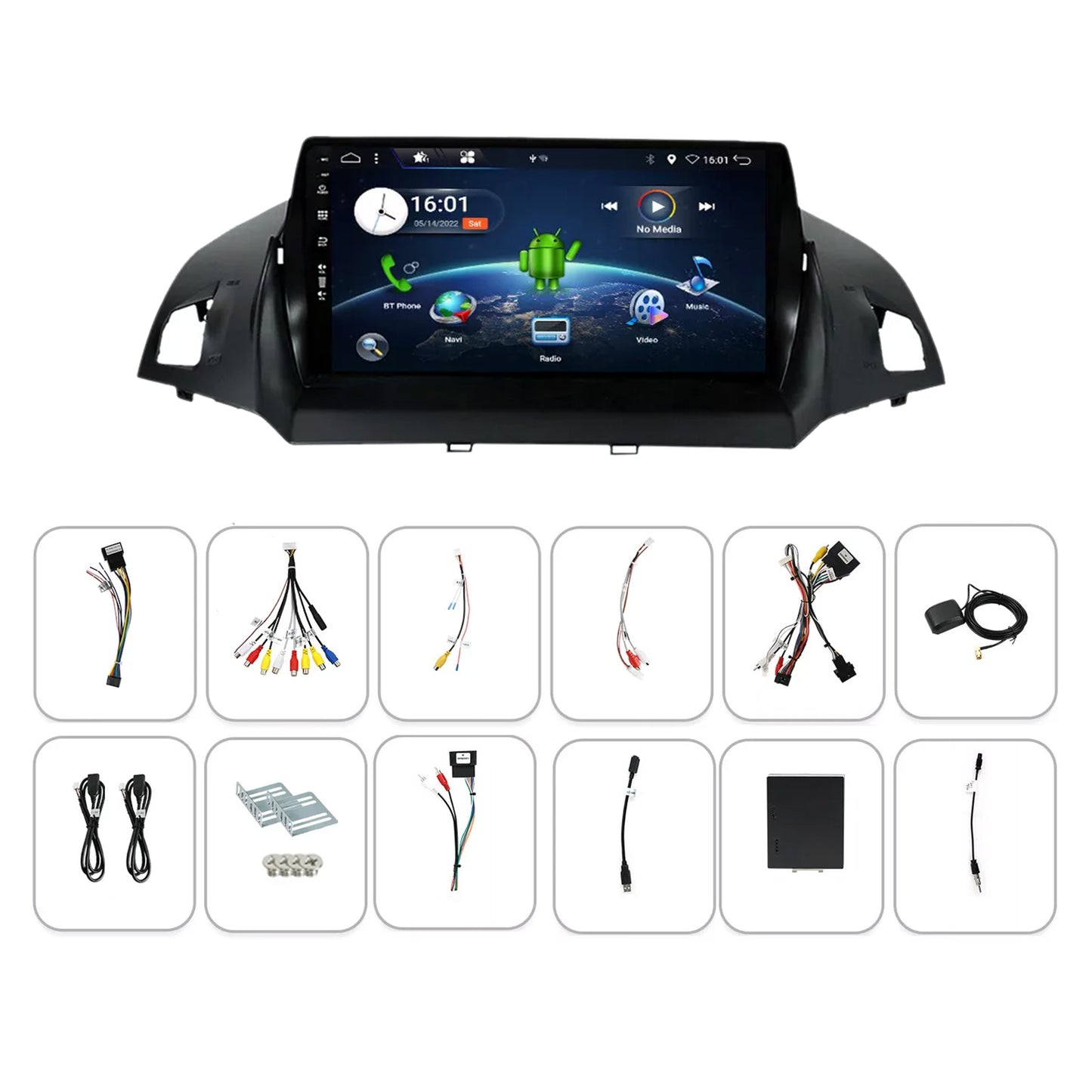 9'' CarPlay Stereo Head Unit Suitable for Ford Kuga