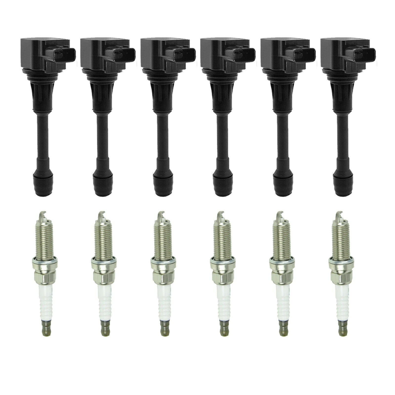 6x Ignition Coils & 6x Spark Plugs Suitable For Nissan Renault 3.5L 22448JA10A.
