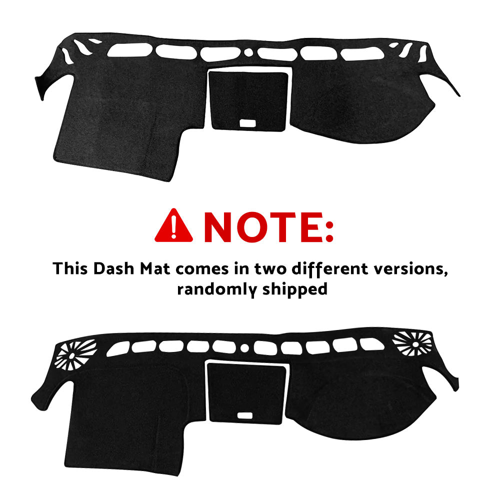 Dash Mat Black with Centre Lid Dashboard Sun Cover Suitable For Isuzu Dmax 2012-2020.