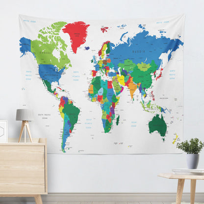 MAP OF THE WORLD LAMINATED LARGE POSTER 130*150CM / 200*150CM FLAGS WALL PRINT.