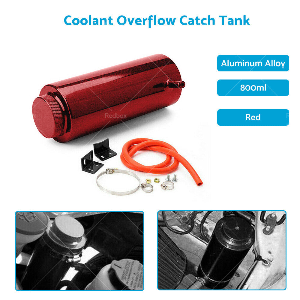 800ml Red Overflow Catch Tank Radiator Coolant Expansion Tank Bottle Header.