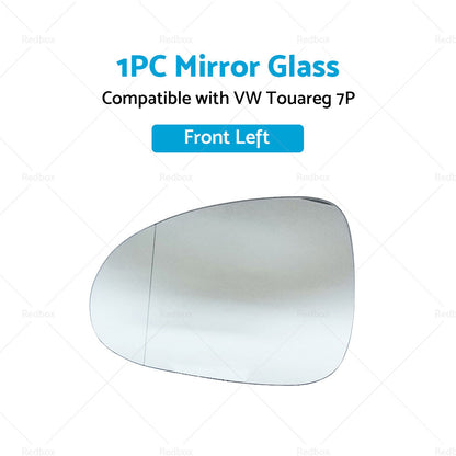 Left Heated Convex Mirror Glass Suitable for VW Touareg 7P