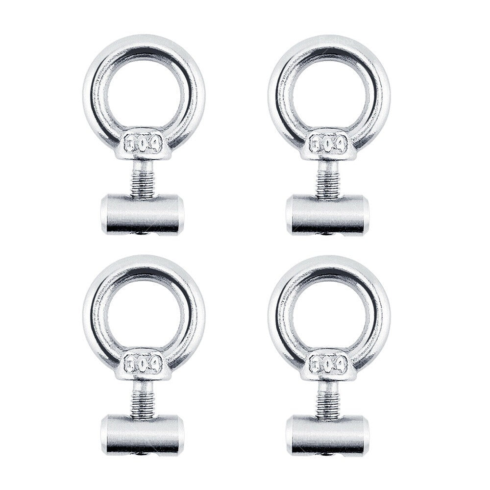 4 PCS Awning Rail Stoppers Rail Track Screws for Boat RV Caravan Stainless Steel.
