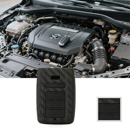 Carbon Fiber Silicone Key Fob Cover Suitable for Honda Acura 4-Button Remote Key