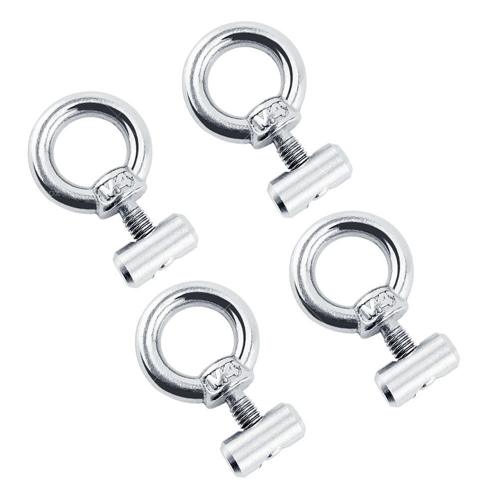 4 PCS Awning Rail Stoppers Rail Track Screws for Boat RV Caravan Stainless Steel.