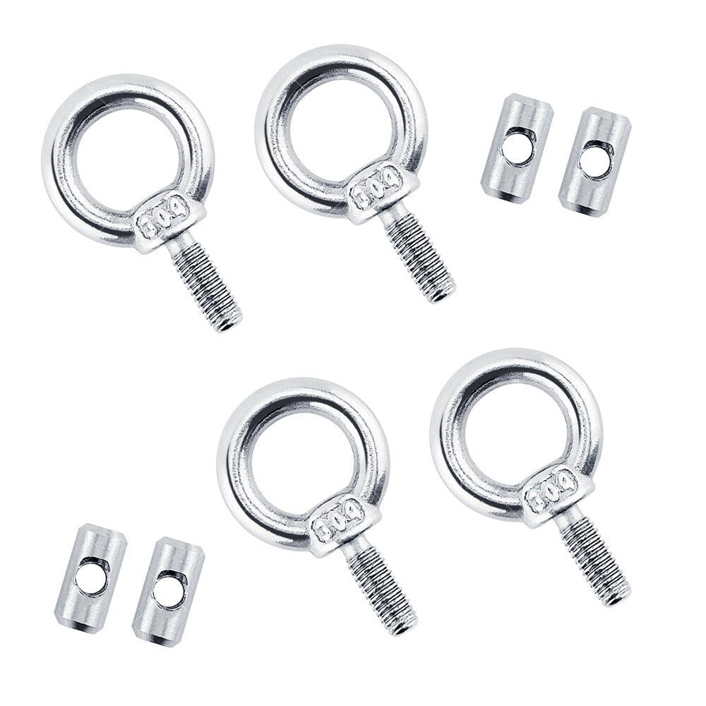 4 PCS Awning Rail Stoppers Rail Track Screws for Boat RV Caravan Stainless Steel.