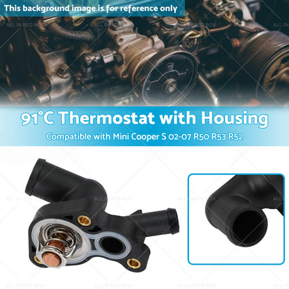 Thermostat With Housing Suitable for Mini Cooper S R50 R52 R53