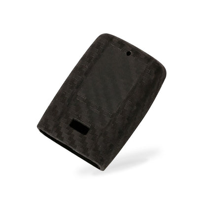 Carbon Fiber Silicone Key Fob Cover Suitable for Honda Acura 4-Button Remote Key