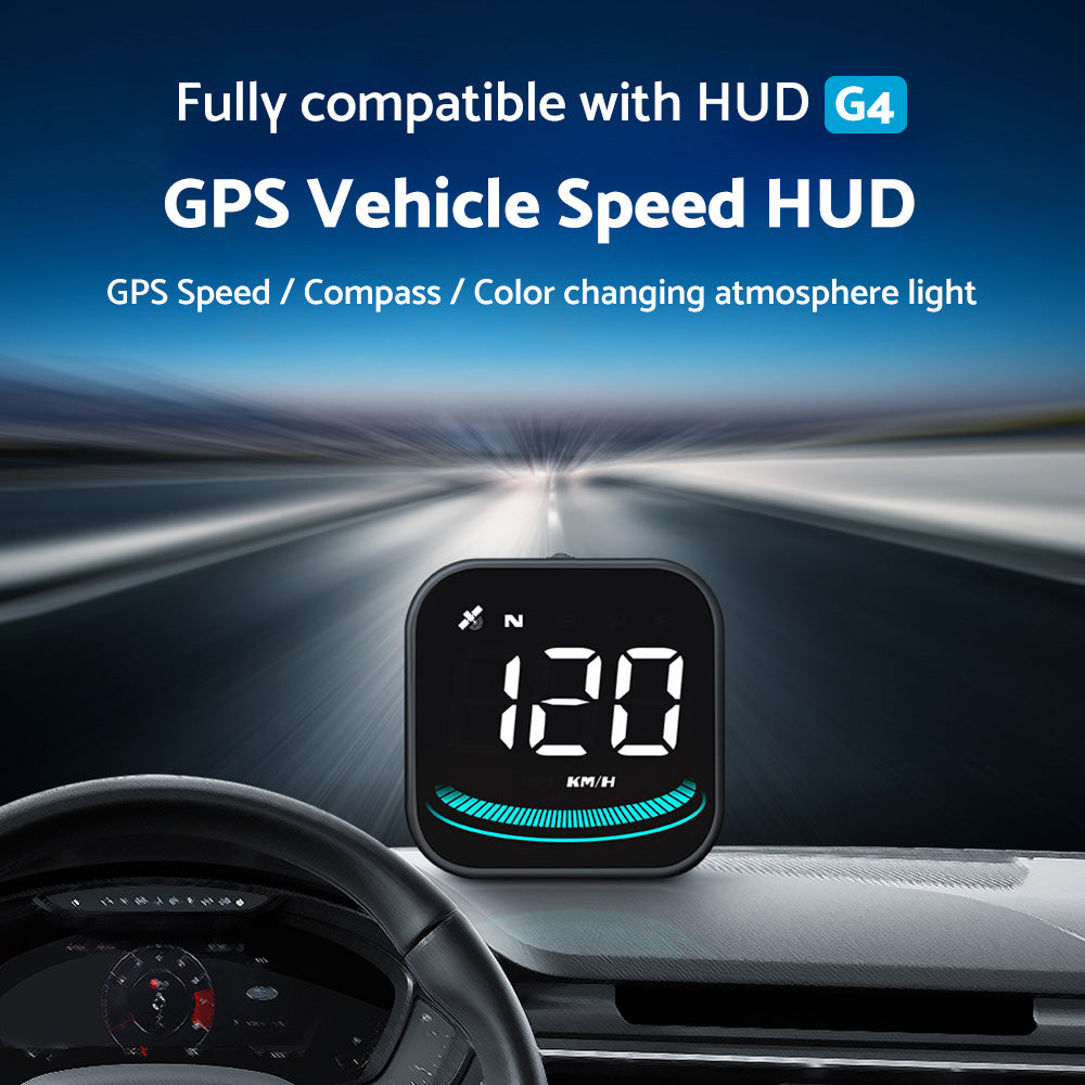 Digital Speedometer GPS HUD Head-Up Display Suitable for Car With MPH Overspeed