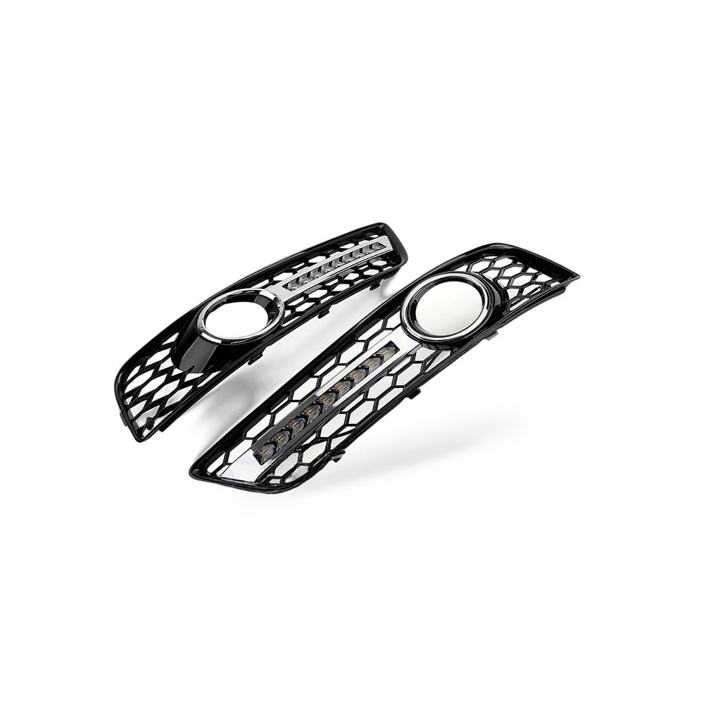 Fog Light Grille with LED DRL Suitable for Audi A3 S3 RS3 2007-2012 8P - BD2