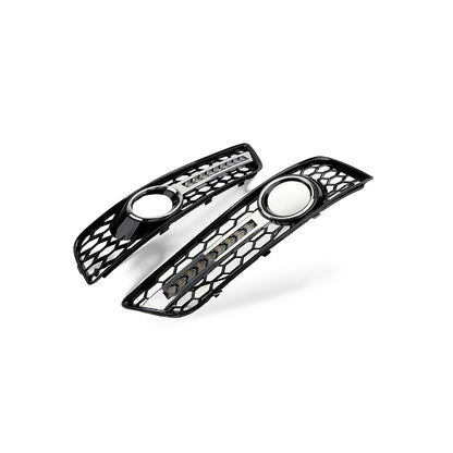 Fog Light Grille with LED DRL Suitable for Audi A3 S3 RS3 2007-2012 8P - BD2