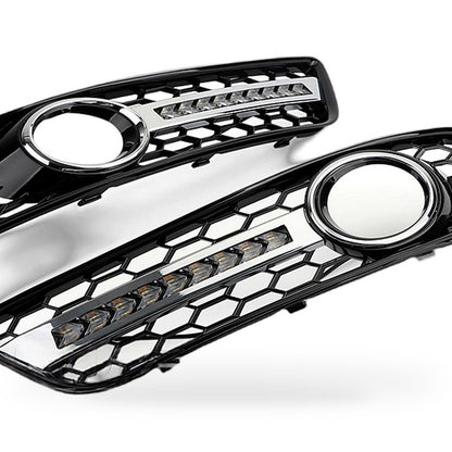 Fog Light Grille with LED DRL Suitable for Audi A3 S3 RS3 2007-2012 8P - XQ1