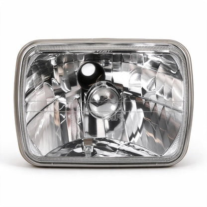 Square 7x5 Head Light Diamond Look Glass Lens Suitable for Jeep Wrangler Land - ZT2