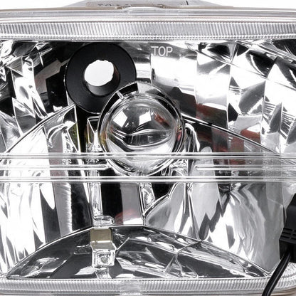 7x5 inch Square LED Headlight Assembly H4 Suitable for Jeep Wrangler Cherokee XJ - XQ1