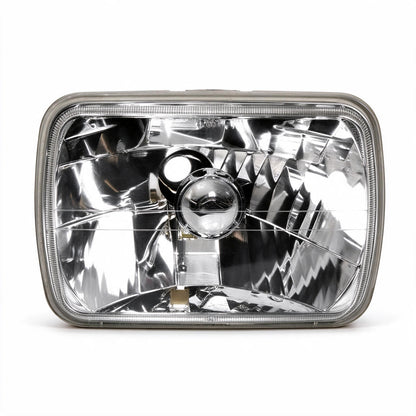 7x5 Inch Square LED Headlight Assembly Glass Lens Suitable for Jeep Wrangler CJ - ZT2