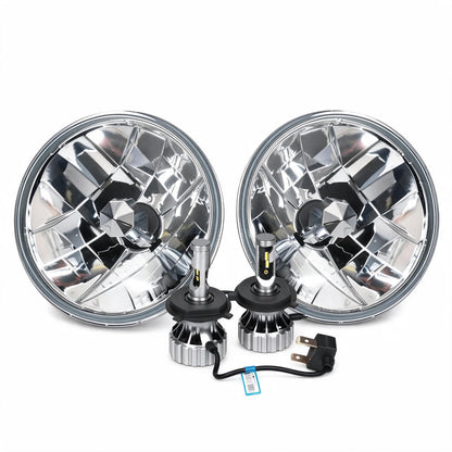 7 Inch Round Headlight Assembly with H4 LED Globes Suitable for Universal Models - ZT2