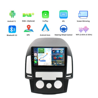 In-Dash Units Android 13 Stereo GPS CarPlay Suitable for Hyundai i30