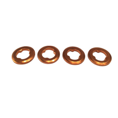 4x Diesel Copper Injector Washers Suitable for Ford B2300 Ref. WE0113H51