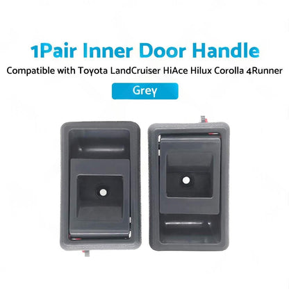 Pair Inner Door Handle Grey Suitable for Toyota Land Cruiser 75 78 79 Series