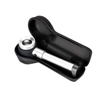 Hand Held 45x Magnifying Glass Jewellery Magnifier Loupe with Scale 3 Led Lights.