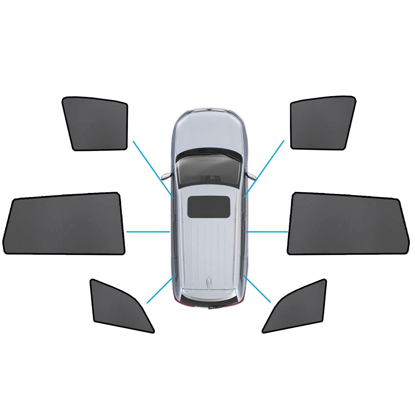 Magnetic Mesh Sun Shades Suitable for Audi Q7 4LB