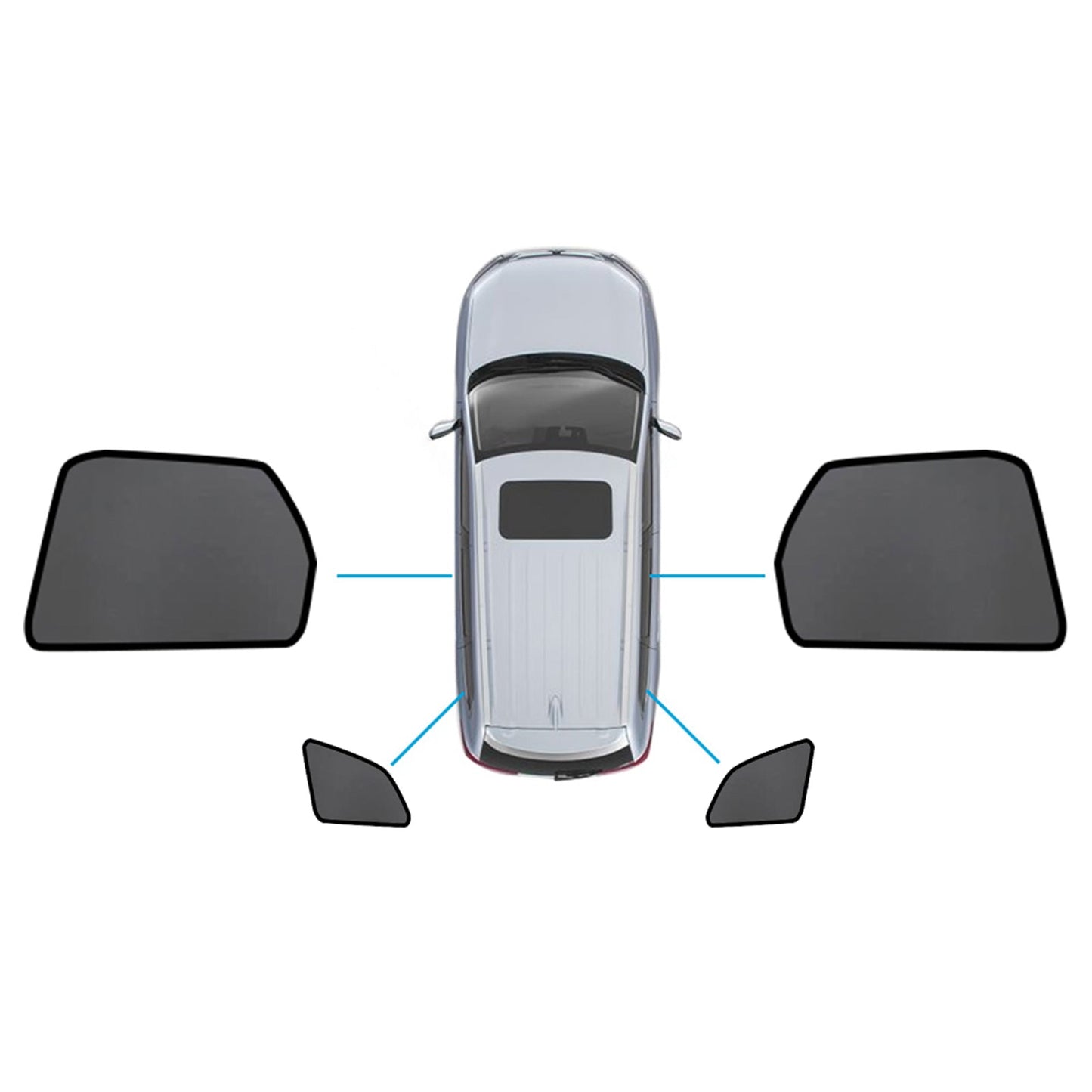 Magnetic Mesh Sun Blind Shades Suitable For Volvo XC60 2017-2024