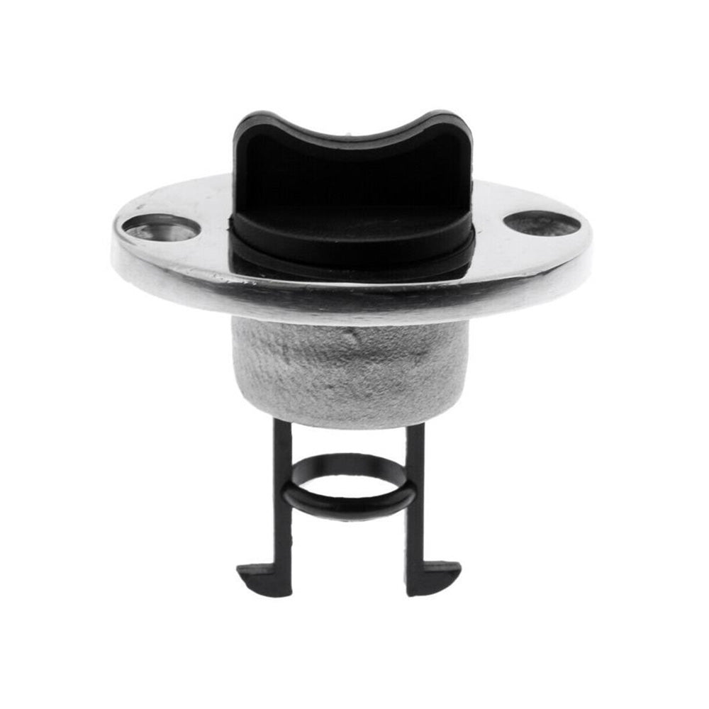 2 x Boat Bungs Chrome Base with plastic Bung Coarse Thread Transom Bung Complete