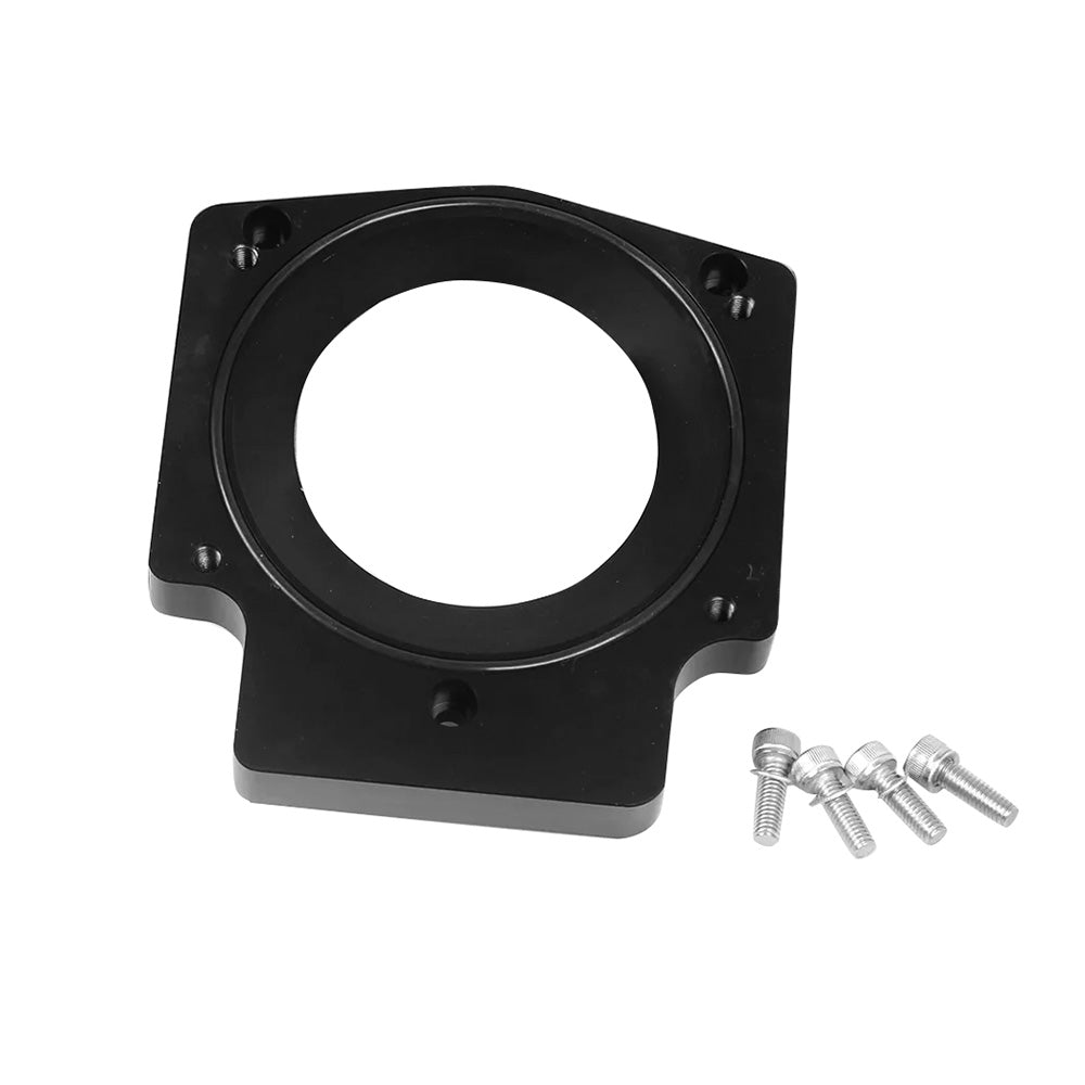 102mm Throttle Body Spacer Adapter Suitable for GM LS1 LS2 LS6 Engines Black