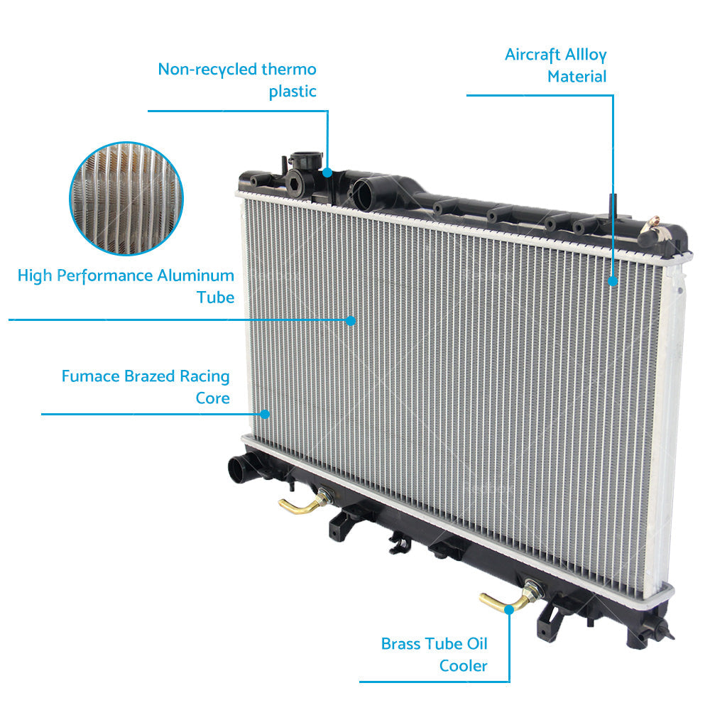 Radiator For Subaru Impreza WRX EJ20 EJ25 2. 0L 2. 5L 4Cyl AT MT 2000-2007.