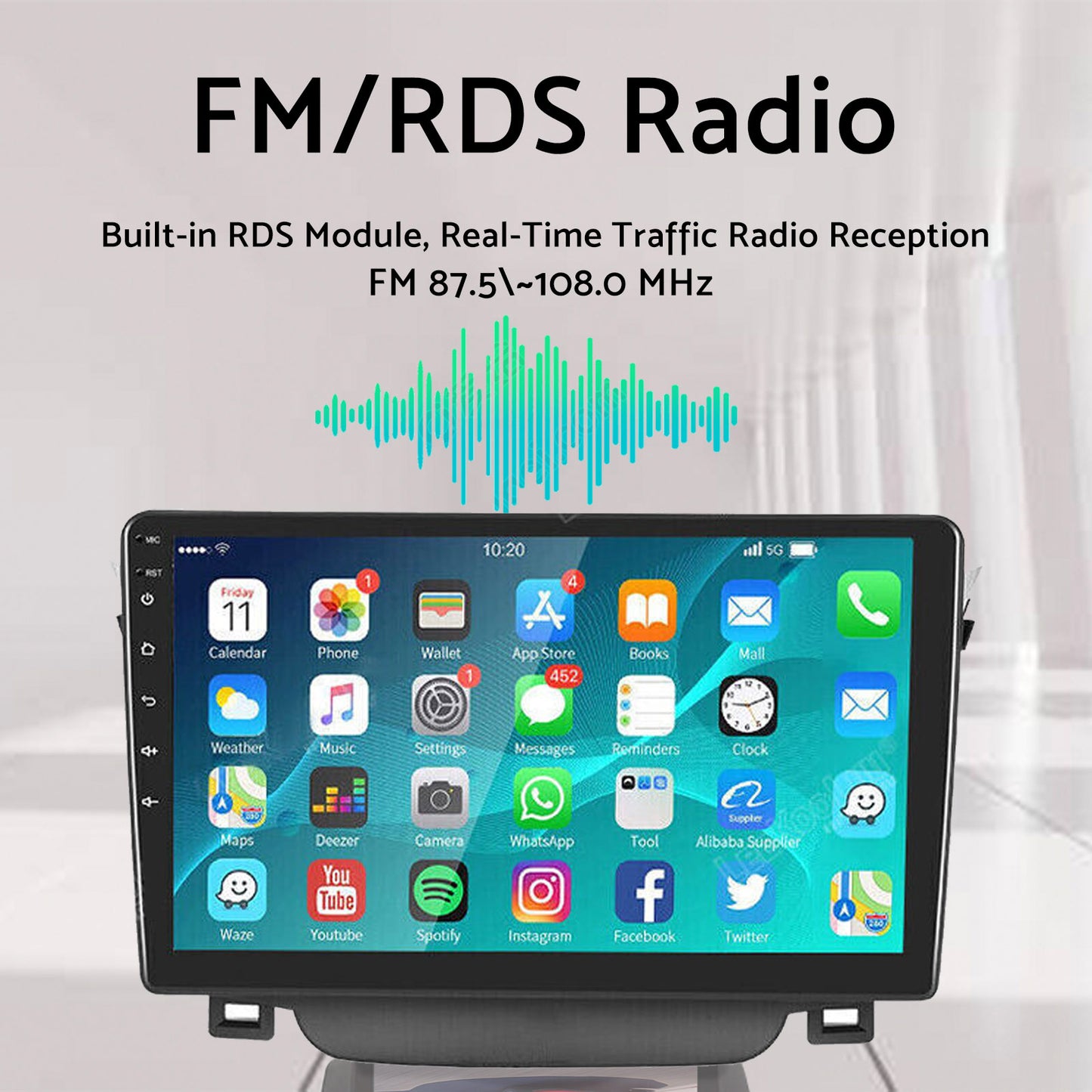 In-Dash Units 9 Inch Touch Screen Stereo CarPlay Suitable for Toyota Corolla