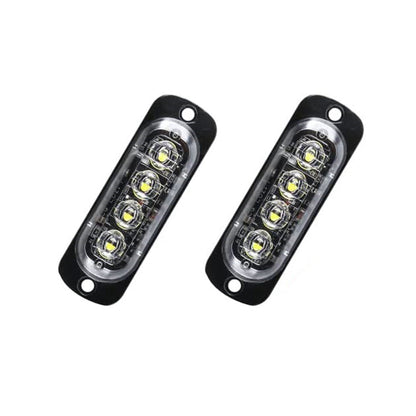 White 4LED Clearance Side Marker Light Suitable For Truck, Trailer & Caravan