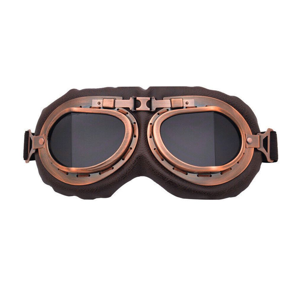 Vintage Pilot Motorcycle Racing Goggles Suitable for ATV UTV Dirt Bike