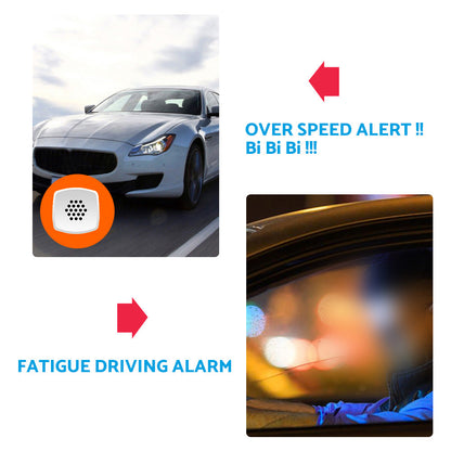 Truck GPS Speedometer 6.2inch Extended Display Suitable For Odometer with Overspeed Alarm MPH/KMH