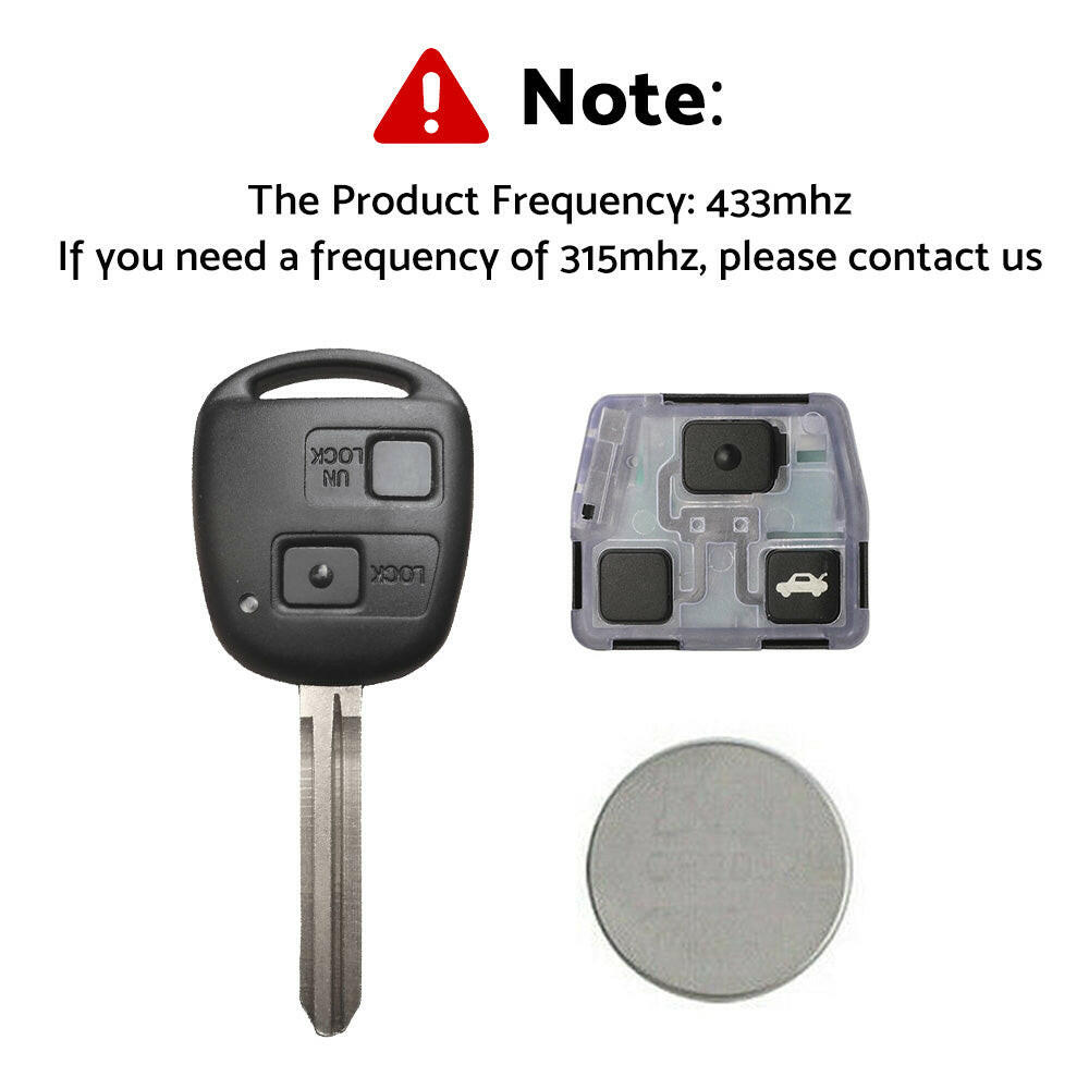 Remote Car Key 4D-67 Chip Suitable For Toyota Prado 120 RAV4 Kluger Tarago 50171.