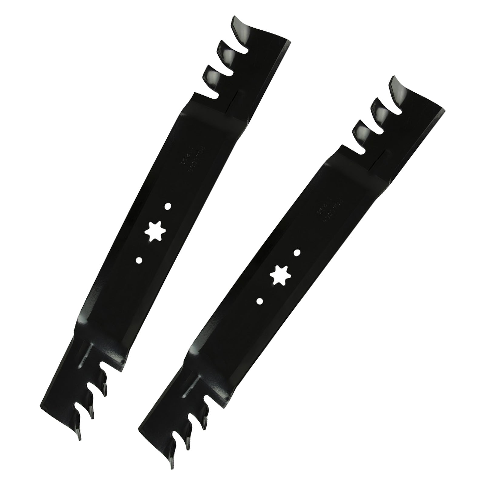 2x 42inch Blade Suitable for MTD  and  Cub Cadet ZTR RZT42 Gator Type Toothed Mulching.