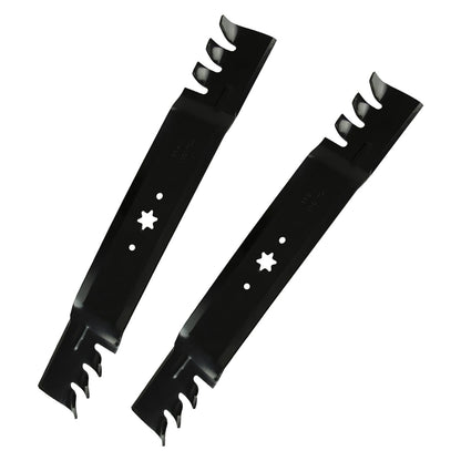 2x 42inch Blade Suitable for MTD  and  Cub Cadet ZTR RZT42 Gator Type Toothed Mulching.