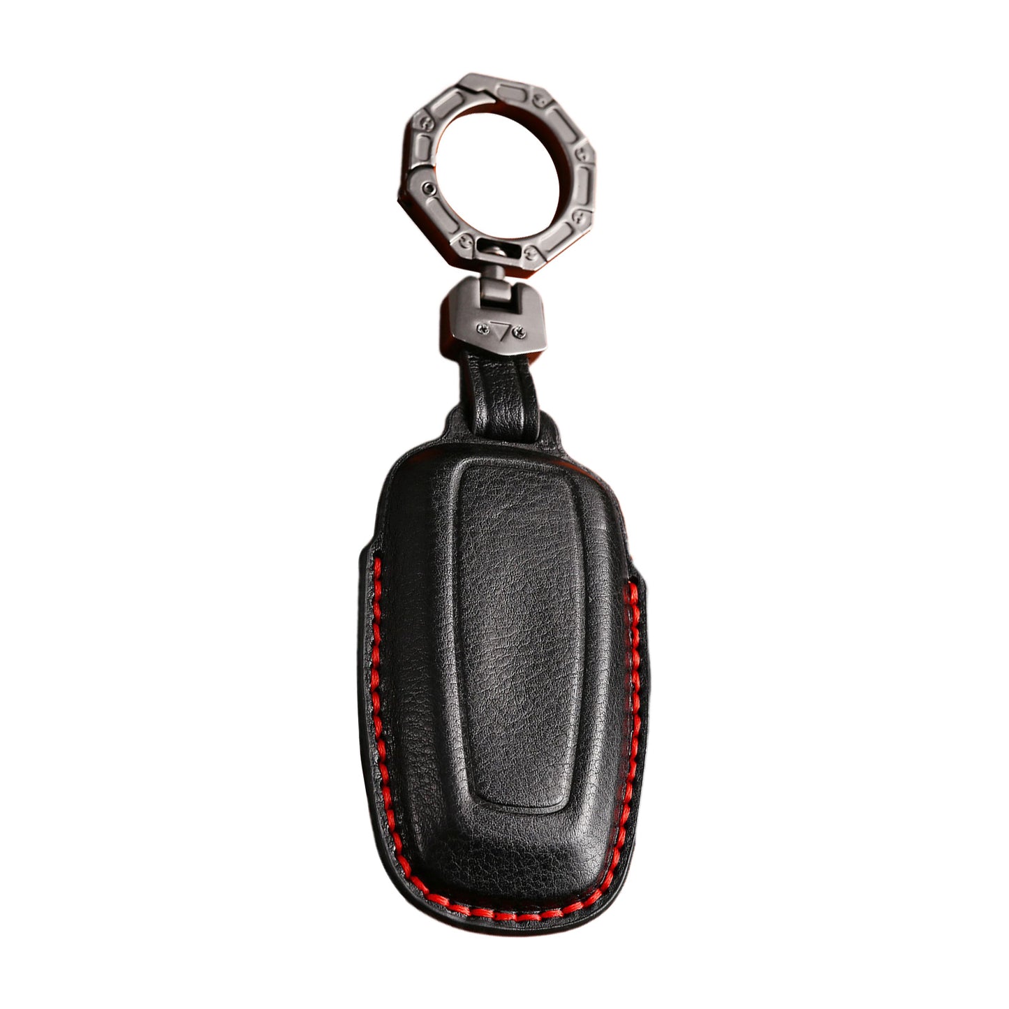 Leather Car Remote Key Fob Cover Suitable For Ford Next Gen Ranger 2022-2023 Black