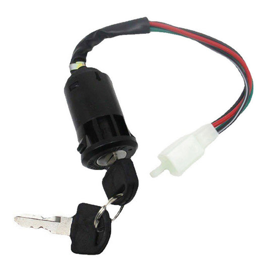 4-Wire Ignition Key Barrel Switch Suitable For 50cc / 110cc / 125cc / 250cc PIT Quad Dirt Bike & ATV