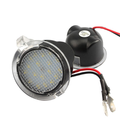 2x Under Mirror 6000K LED Light Puddle Lamps Suitable For Ford Ranger PX2 PX3