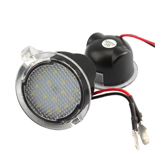 2x Under Mirror 6000K LED Light Puddle Lamps Suitable For Ford Ranger PX2 PX3