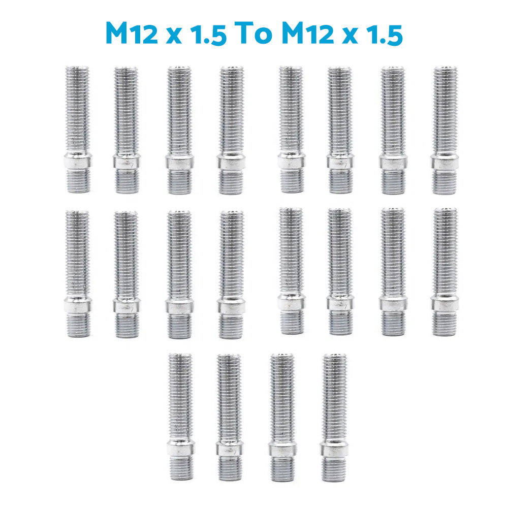 M12 x 1.5 Wheel Stud Conversion Bolts Suitable for German Cars 58mm