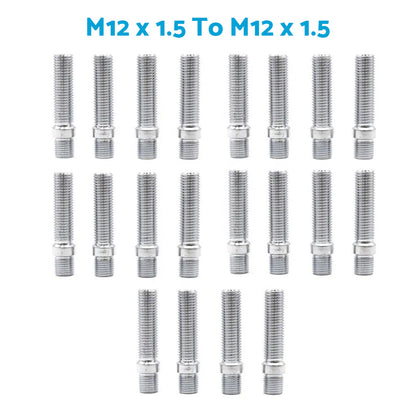 M12 x 1.5 Wheel Stud Conversion Bolts Suitable for German Cars 58mm