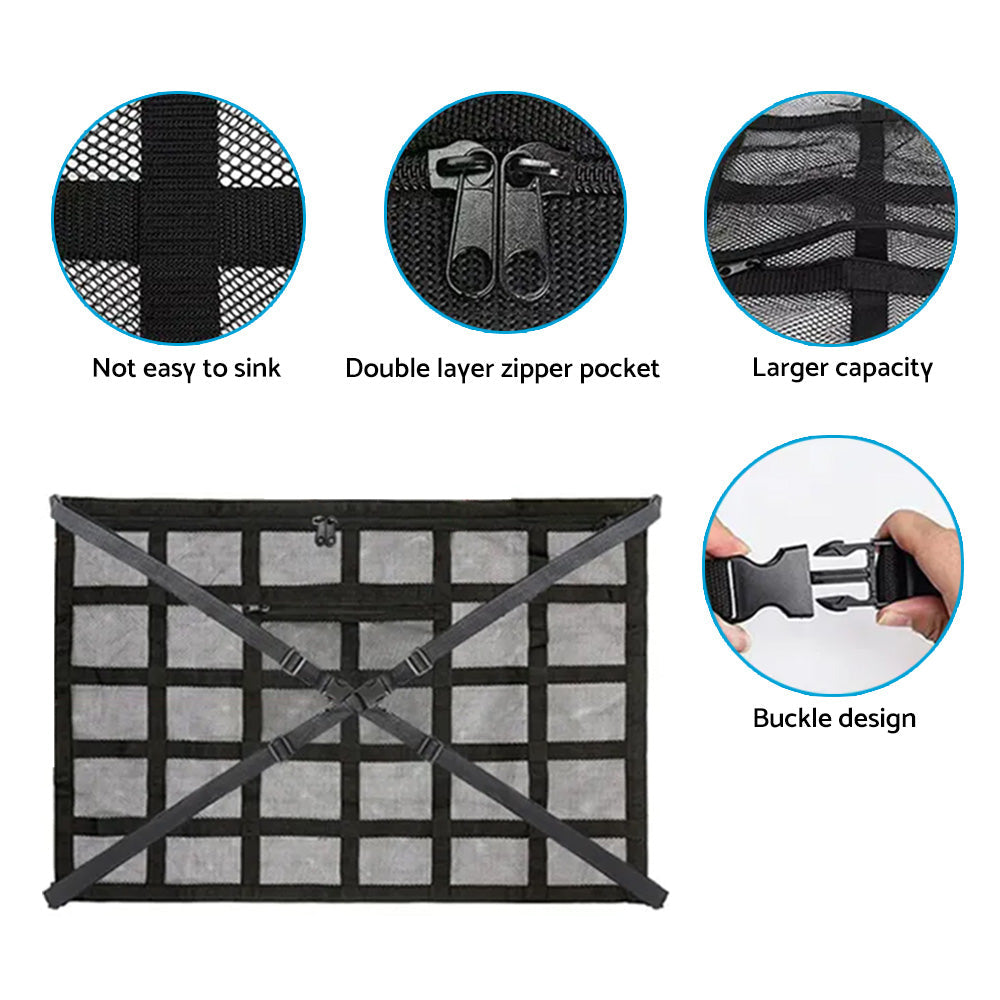 Universal Car Ceiling Storage Net Suitable For Car Roof Cargo – Mesh Storage Bag for Campervan