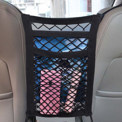 Car & Truck Seat Mesh Storage Net Bag Organizer Suitable for Universal Fit